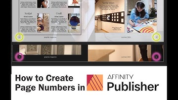 How to Create Page Numbers and Detach a Layer from a Master Page in Affinity Publisher