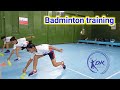 Beginners badminton training  footwork  drills  tips and tricks