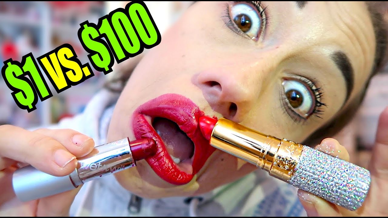 ПОМАДА ЗА 1 ДОЛЛАР ПРОТИВ ПОМАДЫ ЗА 1000 ДОЛЛАРОВ!
