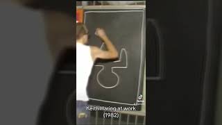 Celebrity Keith Haring at Work (1982) #keithharing #80s #80sart Profile