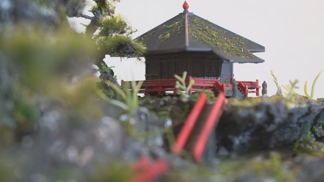 ジオラマ】中国の岩山に佇む禅寺 | A Chinese Zen Temple In The