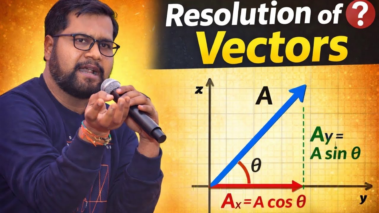 Resolution of Vectors | Complete Concept + Problems | Vectors Trick: Resolve Any Vector in Seconds