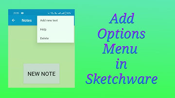 Adding OptionsMenu in Sketchware using menu.xml file