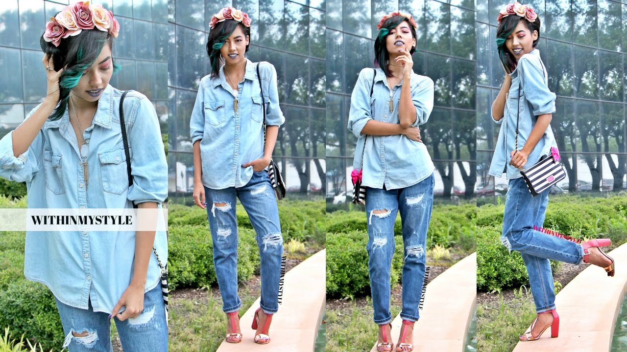 Cute Summer Outfit Style Boyfriend Jeans Withinmystyle Youtube