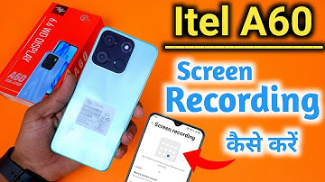 How to screen recording in Itel A60 | Itel A60 Screen Recording