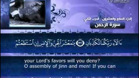 سورة  الرحمن 55 كاملة   للشيخ مشاري  بن راشد العفاسي