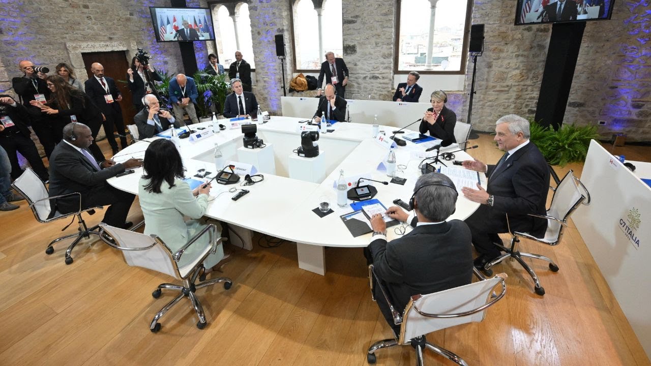 G7 Esteri - Tour de table e saluti introduttivi Ministro Tajani