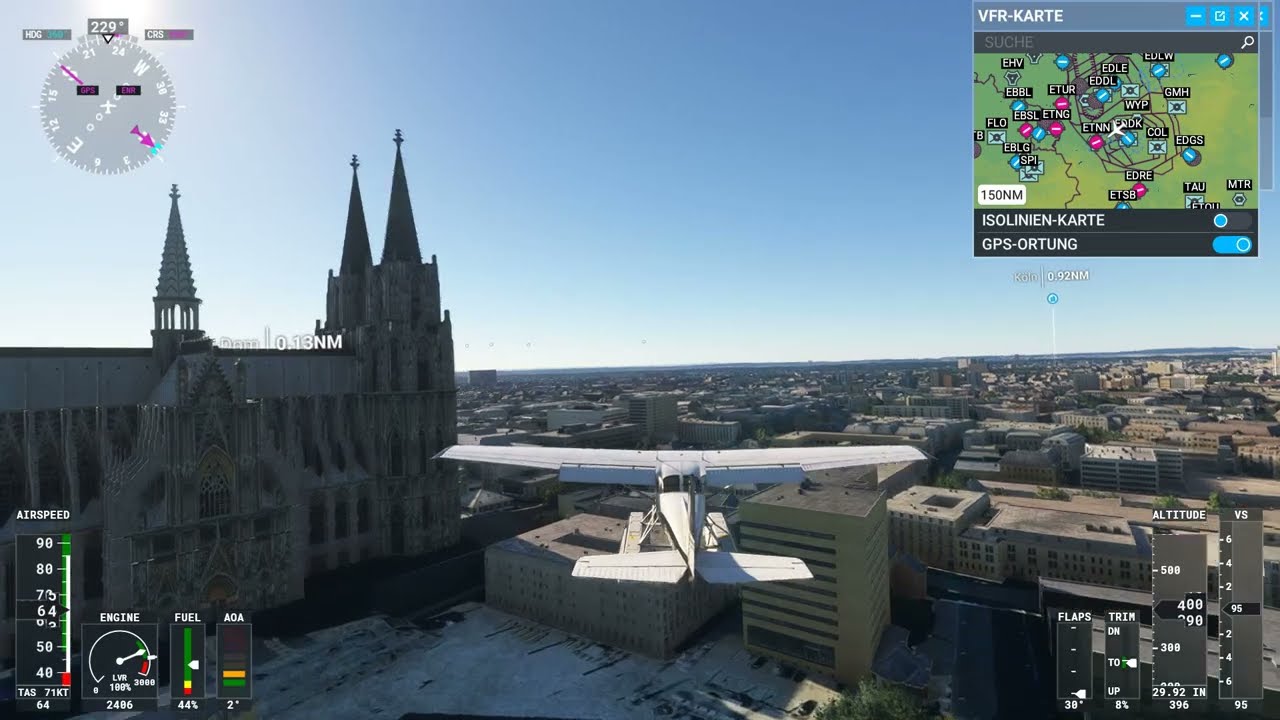 Microsoft Flight Simulator 2020 Rundflug über Köln