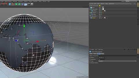 3D World Earth Globe Modelling in Cinema 4D Tutorial