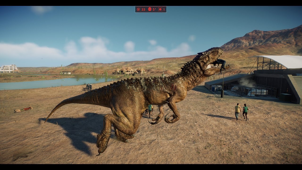 INSANE T-REX vs INDOMINUS REX BATTLE 🦖