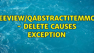 QTreeView/QAbstractItemModel - delete causes exception