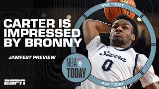 Easy Hops Vince Carter Is Impressed By Bronny James Dunks In High School Nba Today