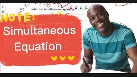 Simultaneous Equations #dellymathsconcepts #algebra #grade10 #grade11math #simultaneousequation