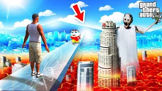 Franklin & Shinchan Crossing Most Dangerous glass Bridge in GTA 5 || GTA 5 TAMIL || KILLADI GAMING