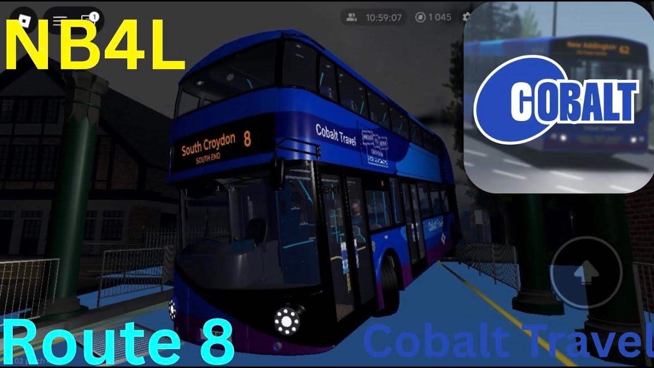 Checking Cobalt Travel NB4L Route 8 | (I crashed at Norwood Junction bridge…) | Roblox Croydon
