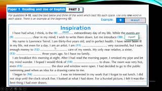 FCE - Reading and  Use  of English: Parts 1 and 2