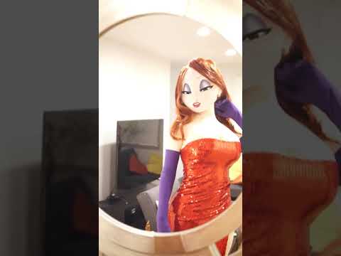 First Test: Jessica Rabbit Mascot Cosplay - YouTube