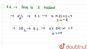 H_(2)S acts only as reducing agent while SO_(2) can act both as a reducing agent and as an oxidi...