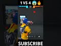 cs rank easily 1vs4 cluch || impossible gameplay #youtubeshorts #freefire #viralshorts #shorts