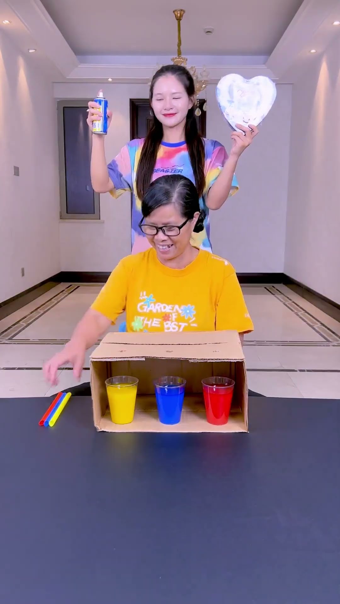 Color Matching Challenge, Come And Try It#Funnyfamily #Partygames #Challenge #Funny #Shorts