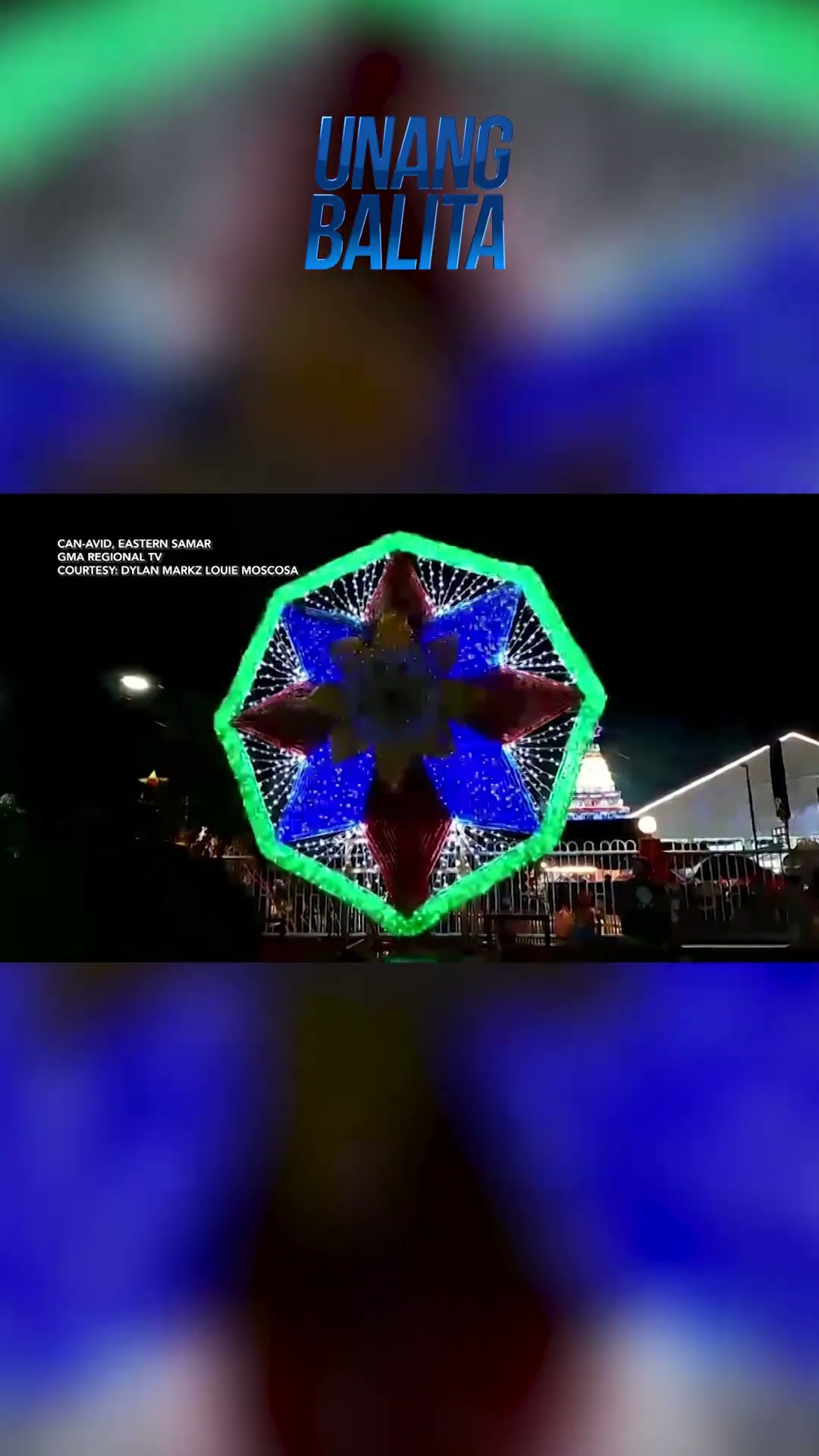 Higanteng parol na gawa sa recycled materials, bida sa Can-avid; Symphony... #shorts | Unang Balita