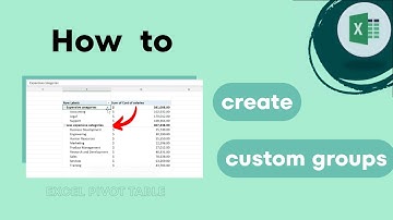 Excel Pivot Tables: How to Create custom Groups