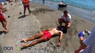 RESCUE and CPR DRILL at PLAYAS de CASARES (2020) screenshot 2