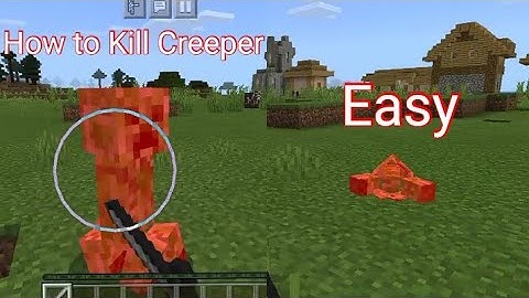 How to Kill Creeper without exploding (Minecraft Pc And Android)