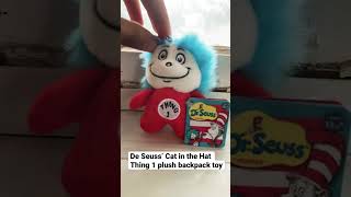 Dr. Seuss Cat in the Hat Thing 1 plush backpack toy.