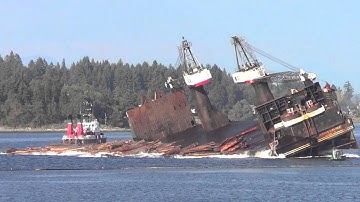 Self Dumping Log Barge