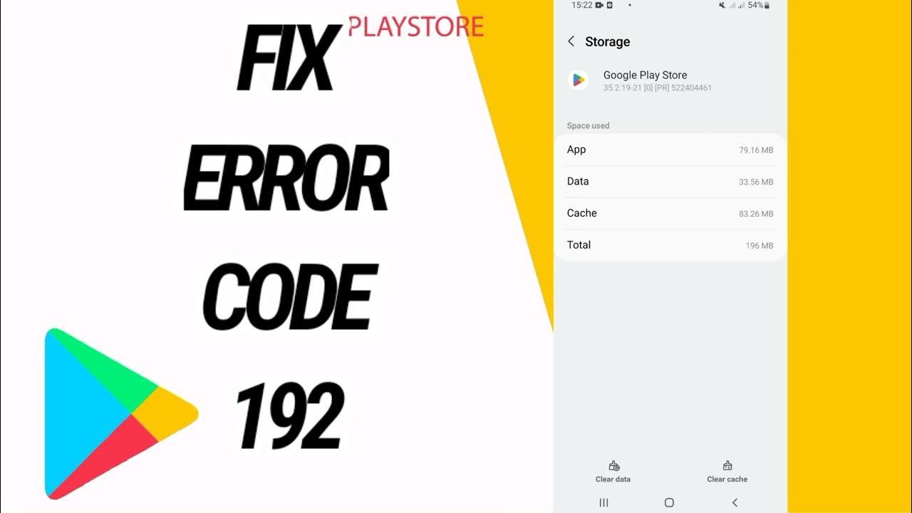 How To Fix And Solve Code 192 On Google Play Store - YouTube