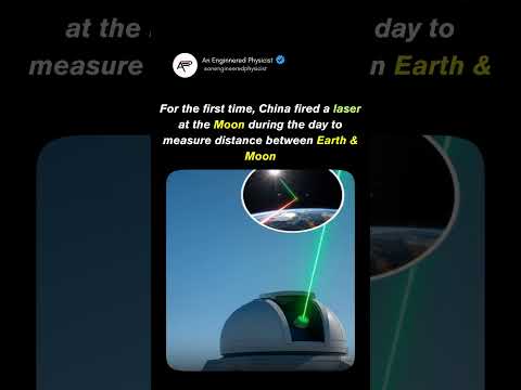 China just Hit the Moon with a Laser #moon #china #science