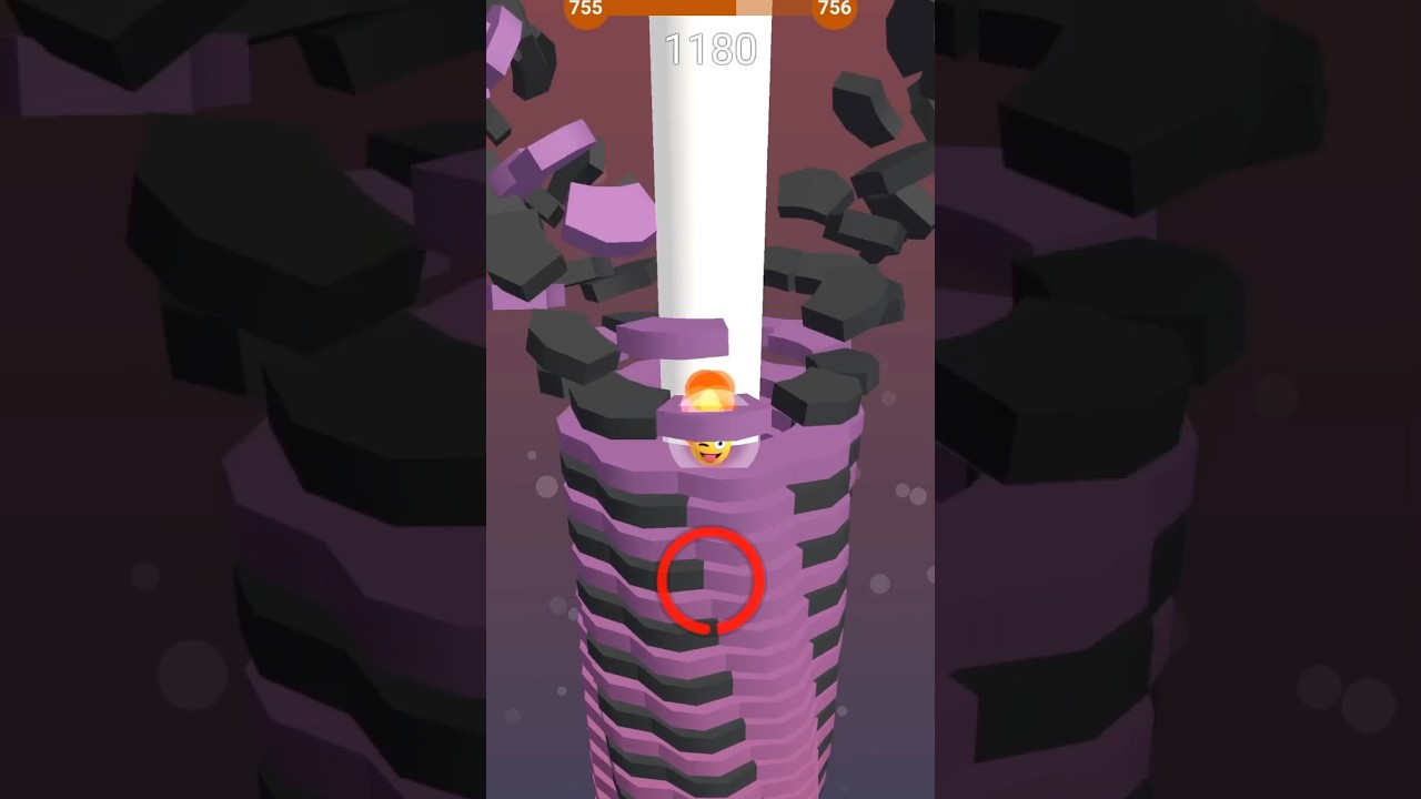 Stack Ball 3D Game 755 Level Completed👌💯 