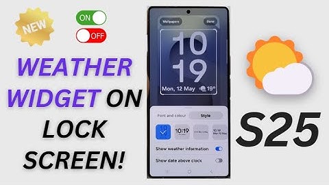 🌤️ How to Show or Hide Weather on Lock Screen – Galaxy S25/S25+/Ultra