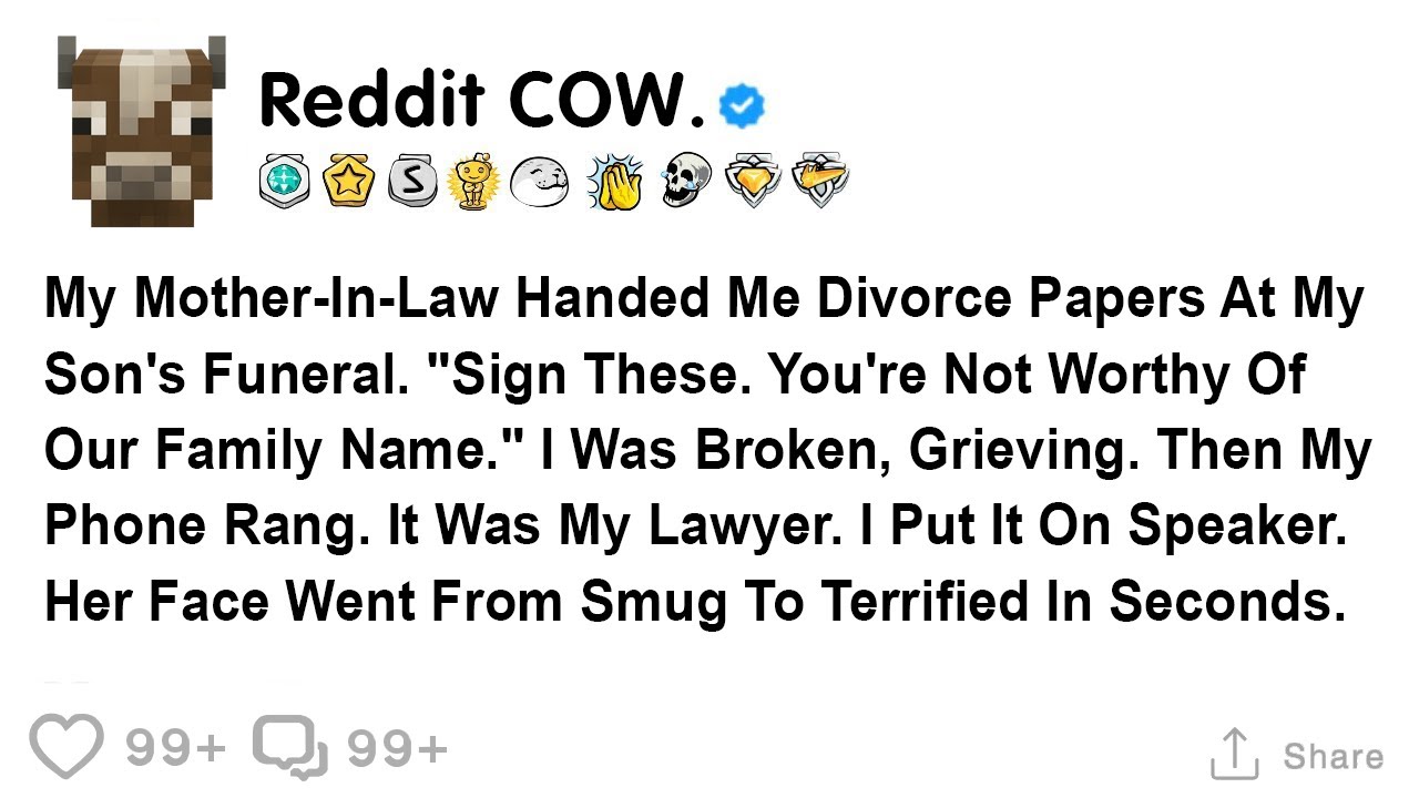 My Mother In Law Handed Me Divorce Papers At My Son's Funeral   Sign These  You're Not Worthy Of...