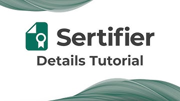Smart Certificate Details | Sertifier Tutorial