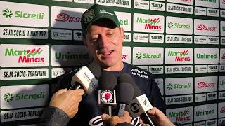 Coletiva pós-jogo Caldense x Patrocinense com o técnico Rogério Henrique