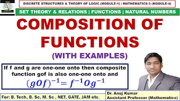 Composition of Functions | Prove that (𝒈𝑶𝒇)^(−𝟏)=𝒇^(−𝟏) 𝑶𝒈^(−𝟏) | Composite Function Examples