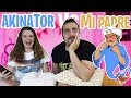 AKINATOR vs MI PADRE ¿Puede AKINATOR vencer a mis padres? // Aroa Familuki