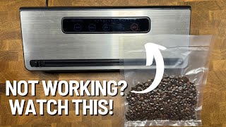 Kmart Anko Vacuum Food Sealer | Troubleshooting and Maintenance