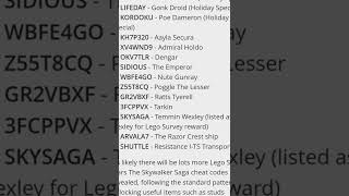 Lego Star Wars The Skywalker Saga Cheat Codes