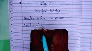 Beautiful Writing | Cursive Writing Practice Day 1 News
