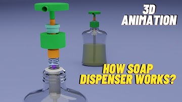 How Soap Dispenser Works? | Liquid Dispenser working | Handwash Pump | 3D Animation