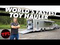 This Luxurious Cimarron Camping Trailer has a Huge 16-Foot Toy Hauler Garage!