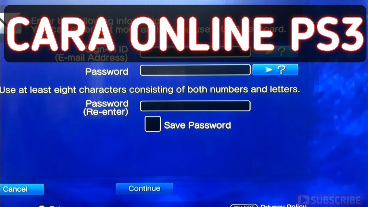 CARA ONLINE PS3