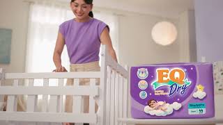 #EQtinueMo ang comfy sleep ni baby with the NEW EQ Dry Premium Baby Diapers Comfort Sleep