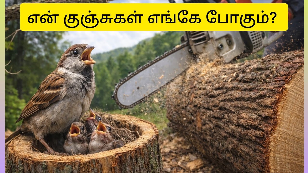 மரங்களை வெட்டாதீர்கள்! 😢 | குருவியின் வேதனை | Sudhababu Live சிறுகதை