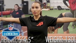 Britt Johnson Puts Her Nfl Combine Skills To The Test Press P