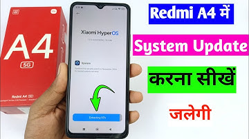Redmi A4 5G ko update kaise kare | how to system update in redmi A4 5G