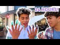 WEARING LONG ACRYLIC NAILS FOR 24 HOURS!! CHALLENGE